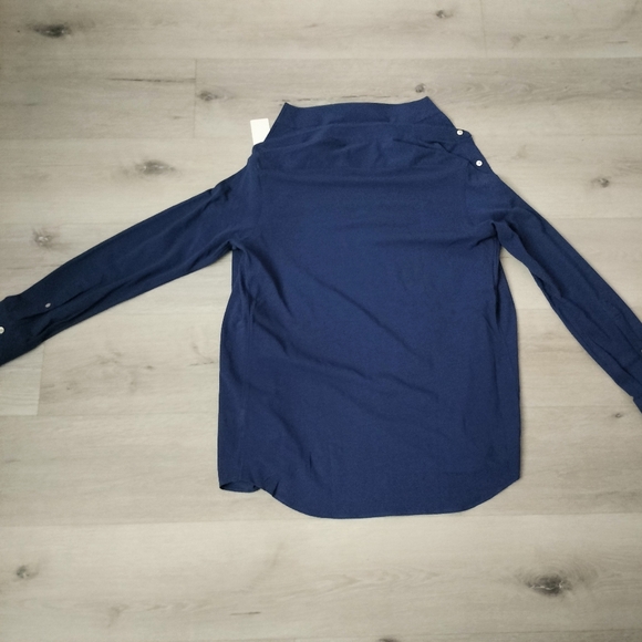 Pique Maker's Shirt Medium Long Sleeve Men Made In Japan - Picture 5 of 5